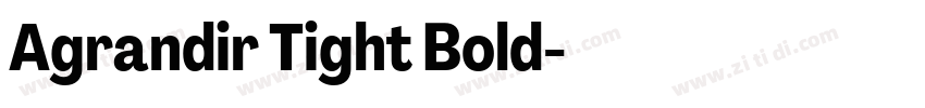Agrandir Tight Bold字体转换 Agrandir Tight Bold字体转换